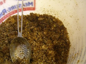 Old comb from the empty hives