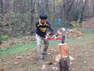 One of the guys with ax