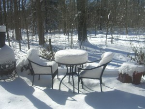 We got this much snow. YOU go out and measure it.